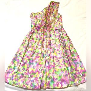 Shoshanna Multicolor One Shoulder Dress